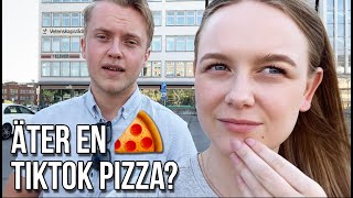 VLOGG - Äter på en TikTok Pizzeria!