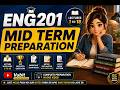 ENG201 Midterm Preparation 2026 | eng201  Lecture Wise MCQs (Lectures 1–18) | Most Important MCQs