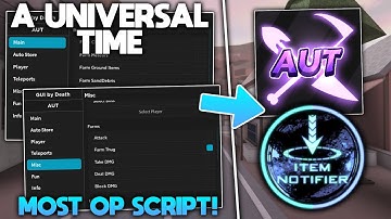 [UPDATE 1.71] ROBLOX A Universal Time Script/Hack GUI | Item Farm, Auto Farm, Get ANY Stands & More!