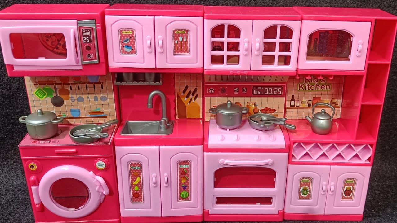 6 Minutes Satisfying Kitchen Set Unboxing 📦🍳 | Mini Cooking Set ASMR 🎧✨#asmr #toys #youtube 