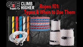 Ropes 101: The Three Types and When to use Them