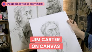 Jim Carter Poses For Painters Portrait Artist Of The Year Uk