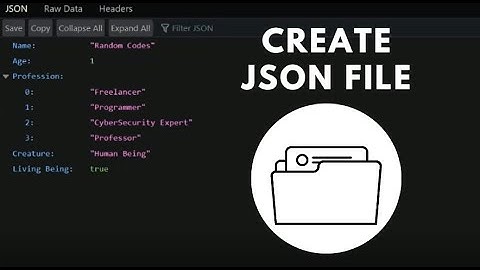 Creating JSON File