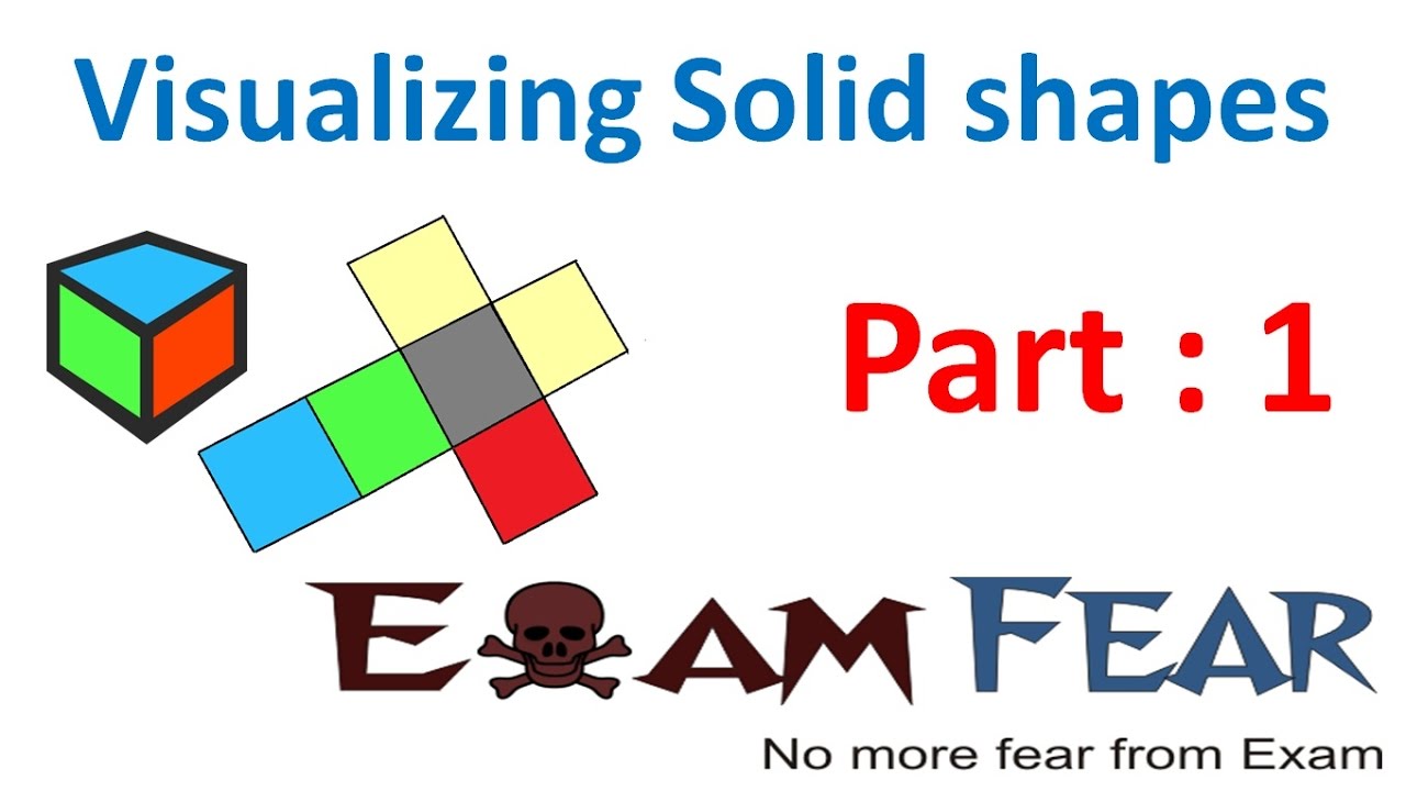 exam fear 7 class CBSE Shapes (Introduction) 1 Solid Maths Visualizing part