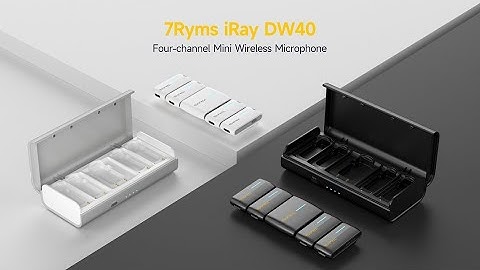 Introducing 7RYMS iRay DW40 Four-channel Mini Wireless Microphone for multi-person recording!