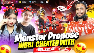 Monster Propose Cute Girl 😱 Eliza Crying Cheating Monster 🥺 - Garena Free Fire Max