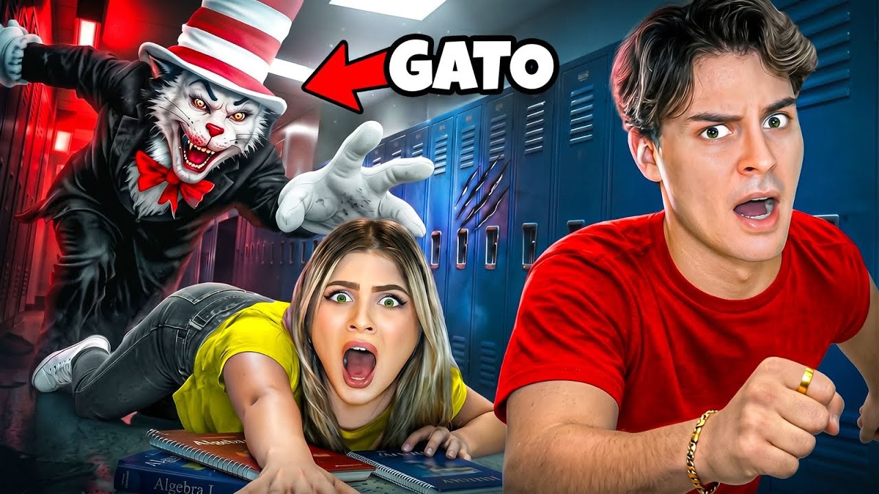 ESACAPAMOS del GATO CON SOMBRERO en la ESCUELA!! 😰