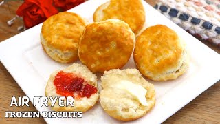 Air Fryer Frozen Biscuits - Put Pillsbury Grands In Air Fryer, Tasty, Hot Fluffy Biscuit In Minutes