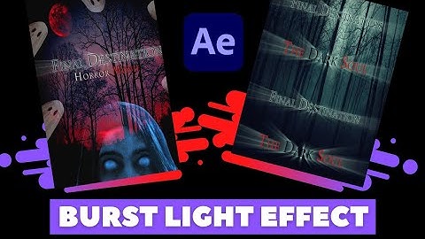 Create light Burst Text Effect  |  After Effects CC Tutorial