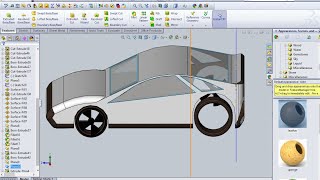 COMPLETE HOW TO DRAW A SPORT CAR ON SOLIDWORKS screenshot 4