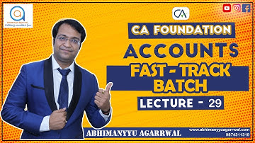 Accounts|Lecture 29|CA Foundation Fast-Track Batch|Issue & Forfeiture of share| Abhimanyyu Agarrwal