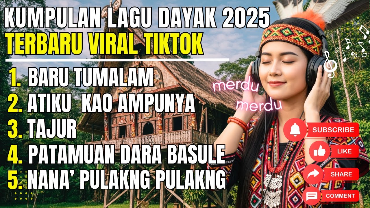 Kumpulan Lagu Dayak 2025 Viral Tiktok #musik #musikdayak #lagudayakviral #fyp #lagudayak