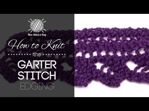 Comment tricoter le point mousse Edging