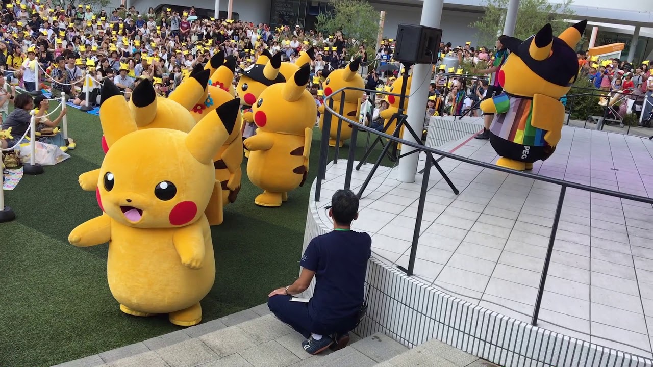 170819ピカチュウだらけのダンス＆パレード♪グリーティング10・14時編集@大阪EXPOCITY空の広場