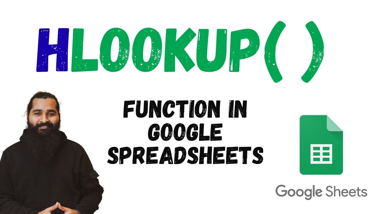HLOOKUP Function in Google Sheets | Horizontal Lookup Explained - YouTube
