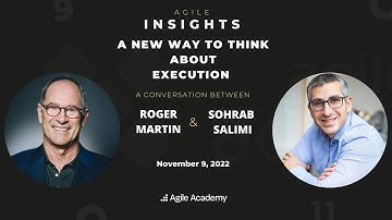 A New Way to Think about Execution I Roger Martin in conversation with Sohrab Salimi