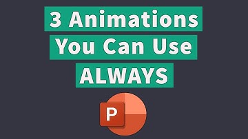 3 Useful PowerPoint Animations for ANY Presentation - Save them and use Any Time!