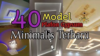 40 model plafon gypsum minimalis terbaru