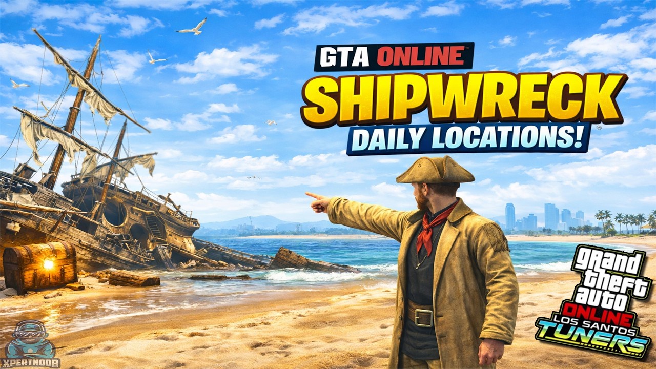 Shipwreck Location For March 9th 2026 | GTA Online | Los Santos Tuners DLC