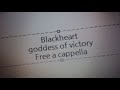 超次元ゲイムネプテューヌ - goddess of victory - ブラックハート Free a cappella フリーアカペラ