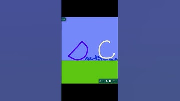 Alphabet Animation in Algodoo | Relaxing Sound Effects