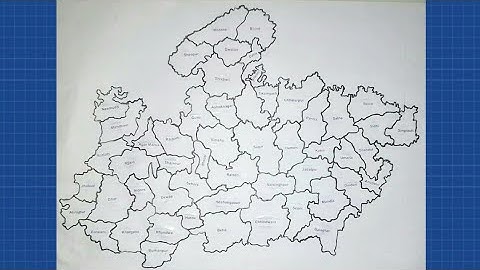 Madhya Pradesh District Map / Easy tricks to Draw Map.