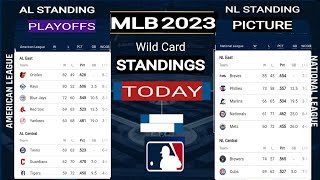 MLB standings Today ; MLB playoffs picture 2023 ; MLB wild card standings ; mlb standings 2023 today