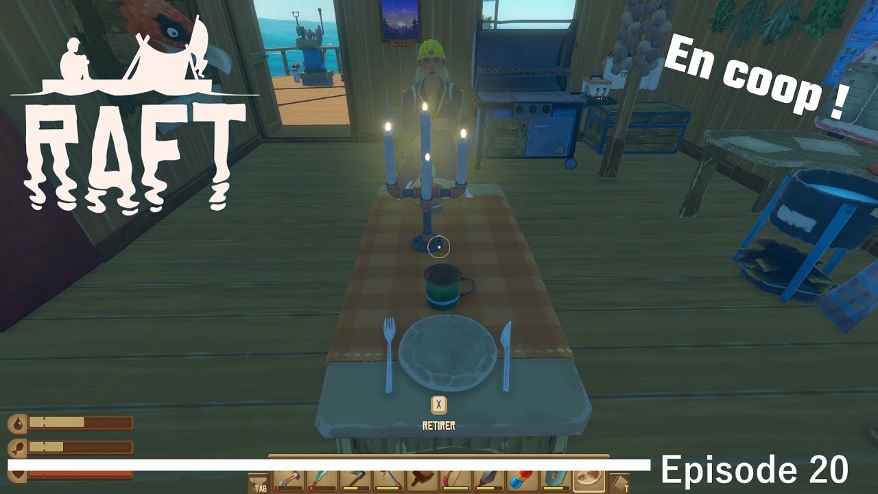On termine d'aménager le radeau ! RAFT #20 ! Let's play FR COOP - YouTube