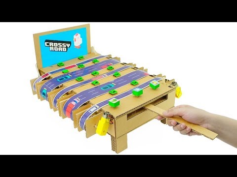 How to Make CROSSY ROAD Game from Cardboard