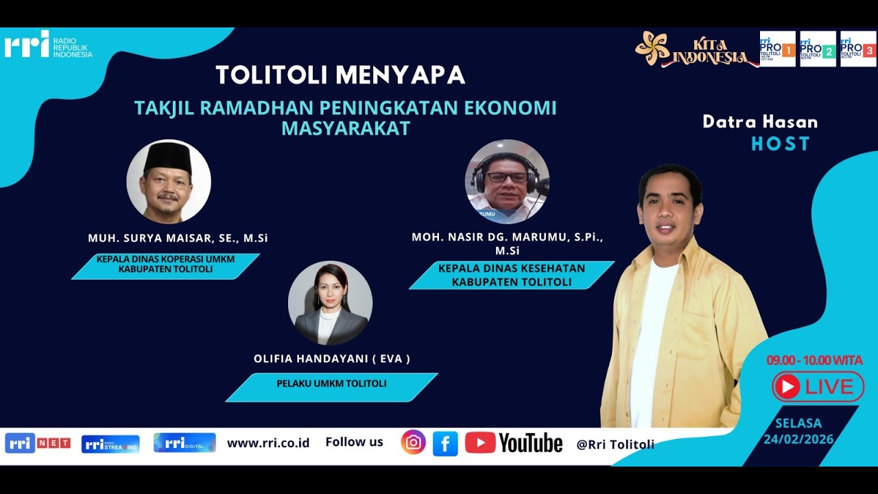 TOLITOLI MENYAPA - TAKJIL RAMADHAN PENINGKATAN EKONOMI MASYARAKAT