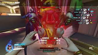 D.Va - Septuple team kill followed by quintuple