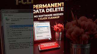Laptop Slow Disk Cleanup Se Permanent Data Delete | ek Click Fix #diskcleanup #laptop #viral #tech