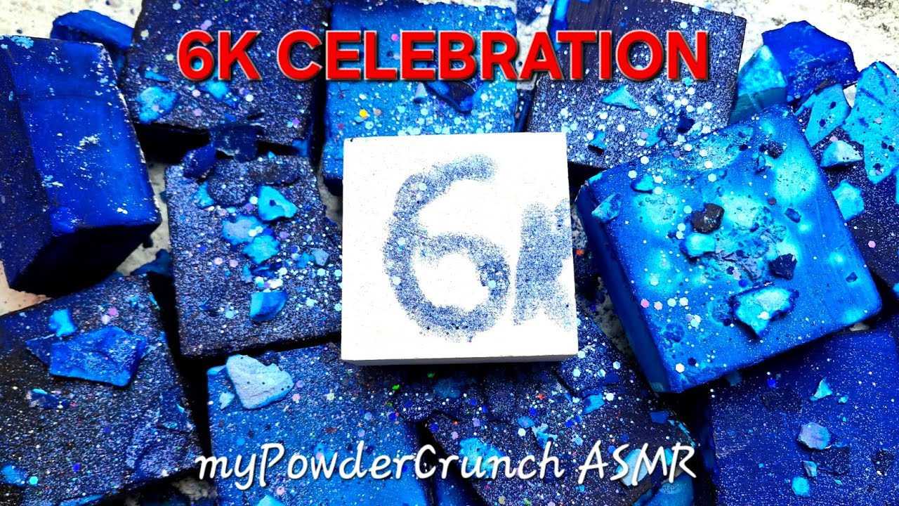 🎉 6K CELEBRATION 🎉 Deep Dyed Gym Chalk Blocks • Soft & Crispy • ASMR ...