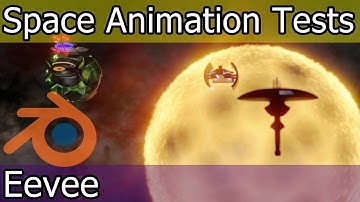 Space Spaceship Lasers Eevee Tests - Blender
