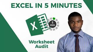 How to audit your Microsoft excel worksheet