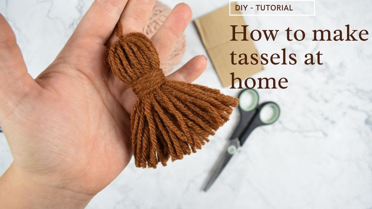 DIY Craft Tutorial - How to make tassels to add to your knits