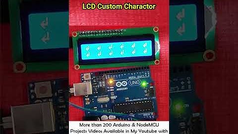 16x2 LCD Custom Animation || Lcd Custom Character