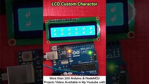 16x2 LCD Custom Animation || Lcd Custom Character