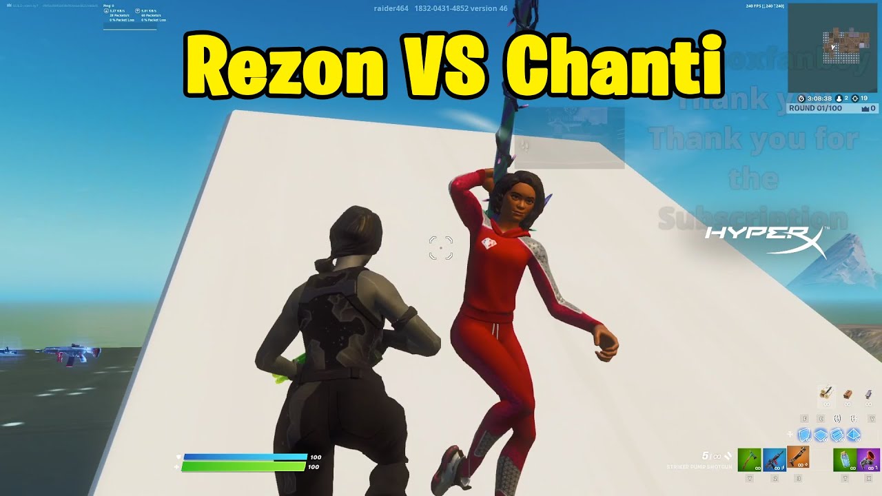 Rezon ay VS Wave Chanti 1v1 Buildfights!