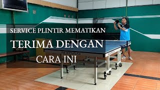 cara menerima dan mengembalikan service mematikan side spin tenis meja pemula