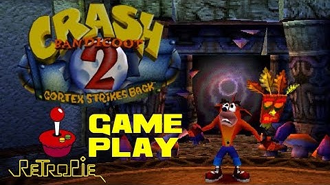 Crash Bandicoot 2: Cortex Strikes Back - RetroPie Gameplay (Sharper Resolution)