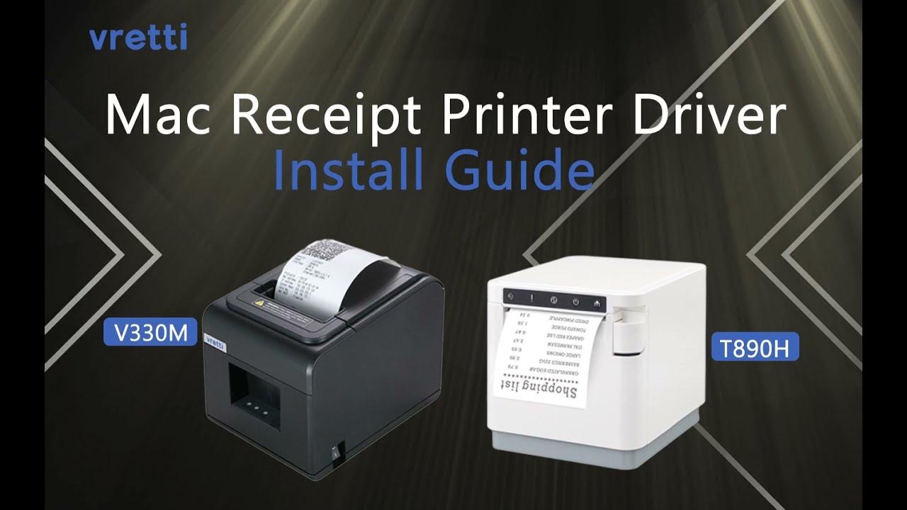 V330M T890H Receipt Printer Driver Mac install guide YouTube