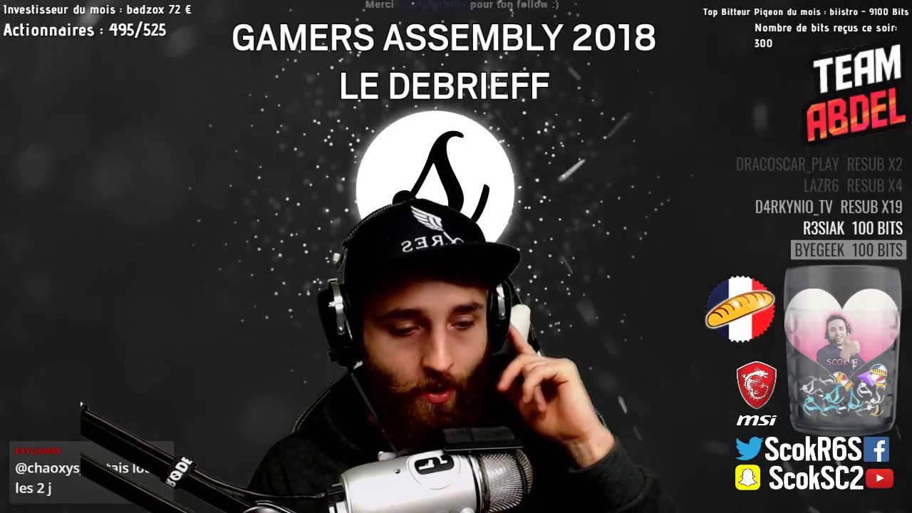 [VOD] GAMERS ASSEMBLY 2018 : Le debrieff (avec Zephir, Liven, Panix, Chaoxys & Krunch)