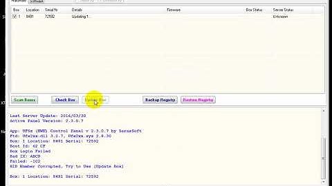 ufs fatal error problem