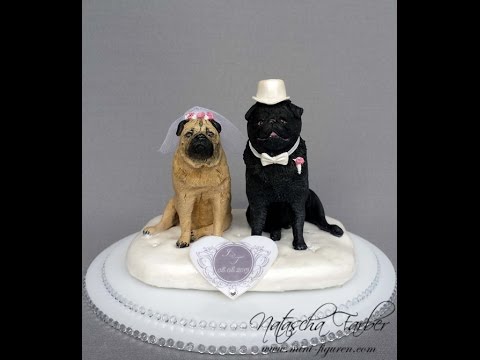 pug wedding cake