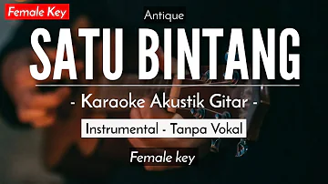 Satu Bintang (Karaoke Akustik) - Antique (HQ Audio)