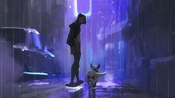 deeB - diffused relaxing music, the sound of rain falling 2020