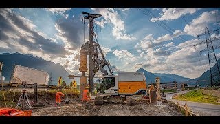The world's first electric drilling rig working on site
