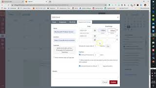 Creating Appointments in Canvas Calendar