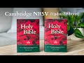 Unboxing the allnew nrsvue bibles from cambridge with and without apocrypha